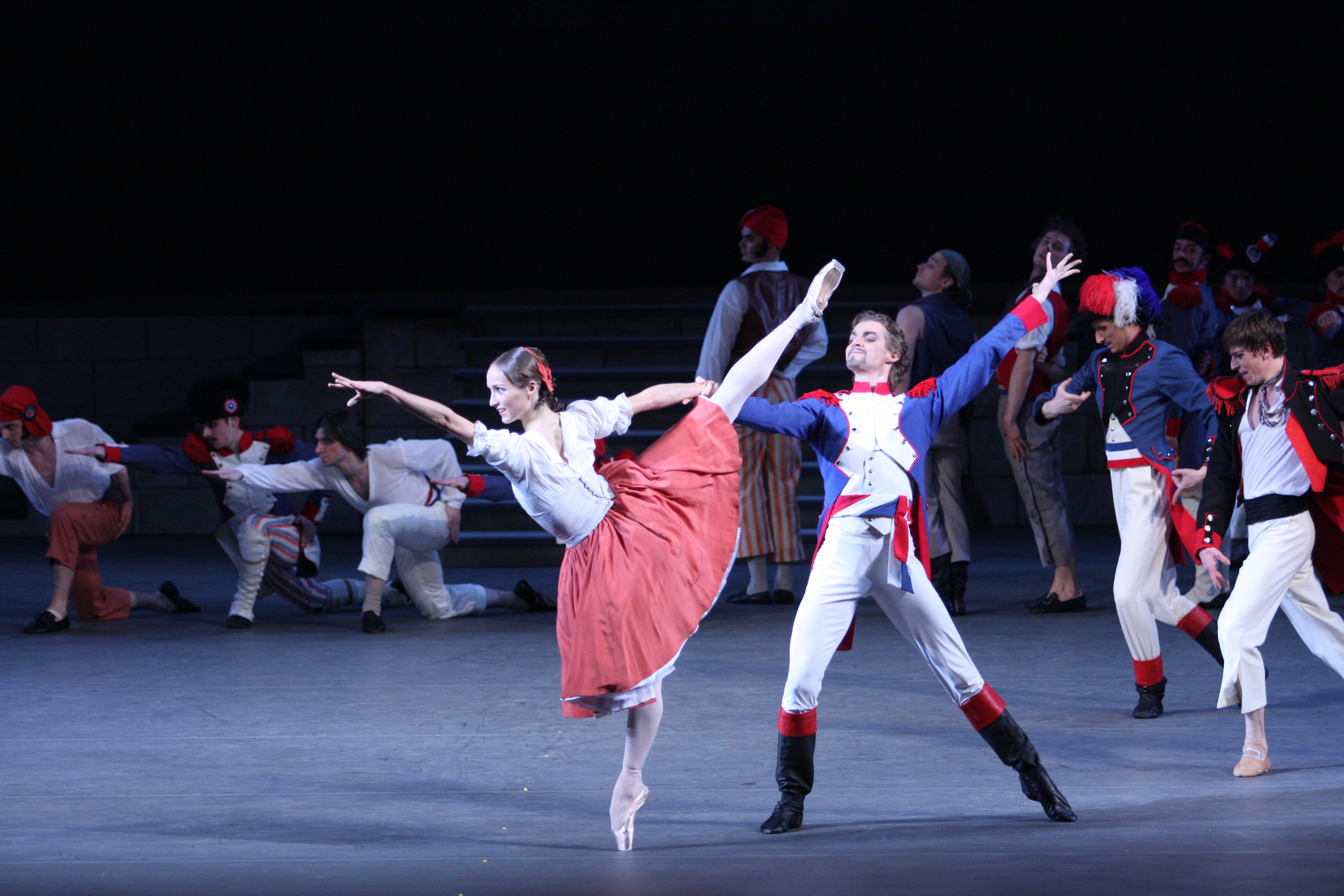 Scene from the Bolshoi Ballet's production of The Flames of Paris.