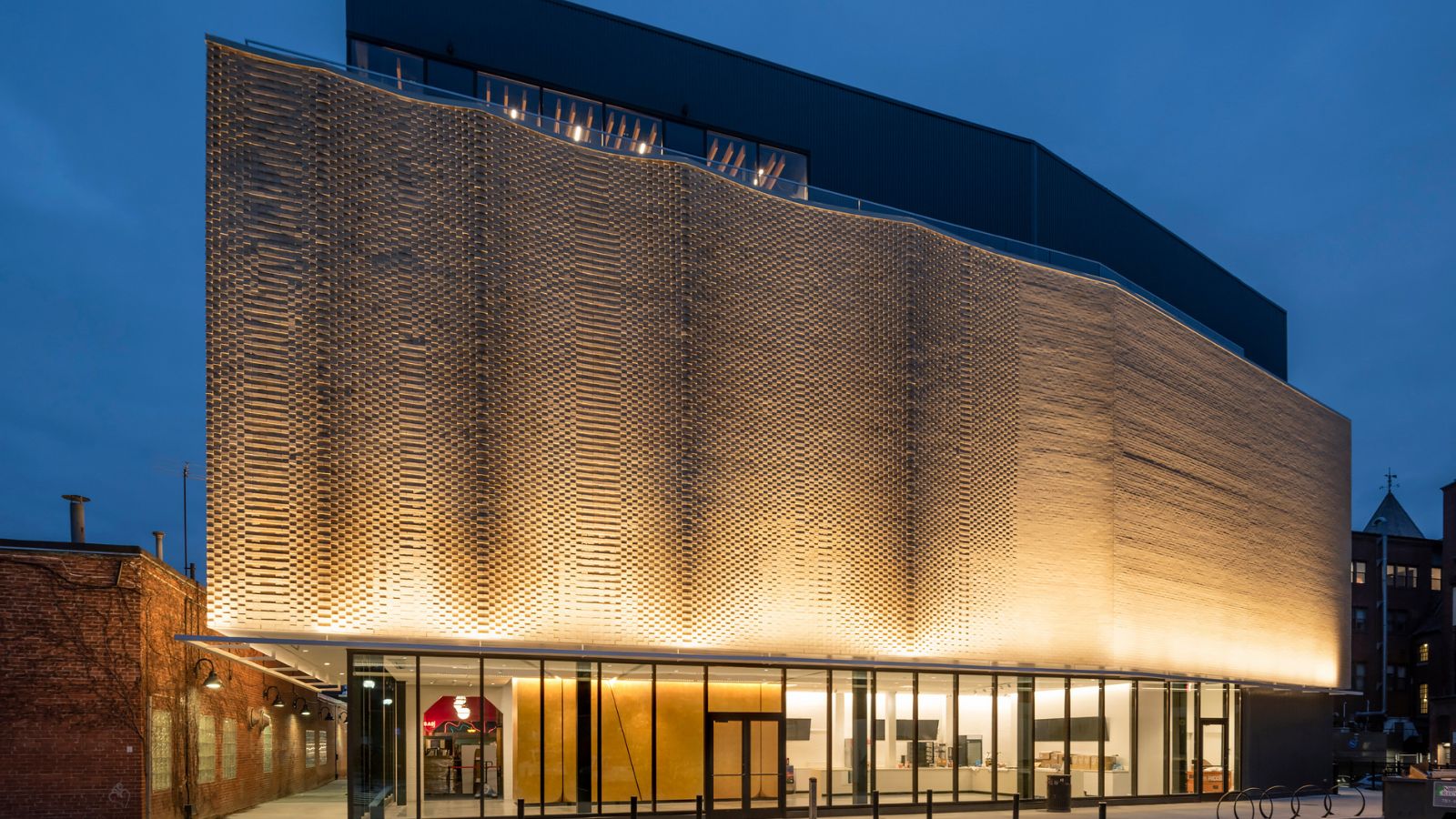 Exterior of new building entrance